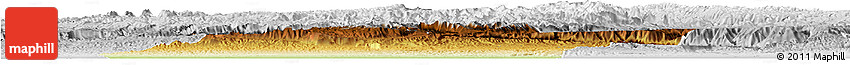 Physical Horizon Map of Jowzjan, lighten, desaturated