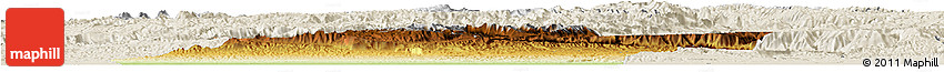 Physical Horizon Map of Jowzjan, shaded relief outside