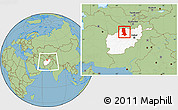 Savanna Style Location Map of Jowzjan, highlighted country, within the entire country