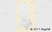 Classic Style Map of Jowzjan, single color outside