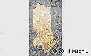 Satellite Map of Jowzjan, darken, desaturated