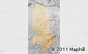 Satellite Map of Jowzjan, desaturated