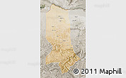 Satellite Map of Jowzjan, semi-desaturated