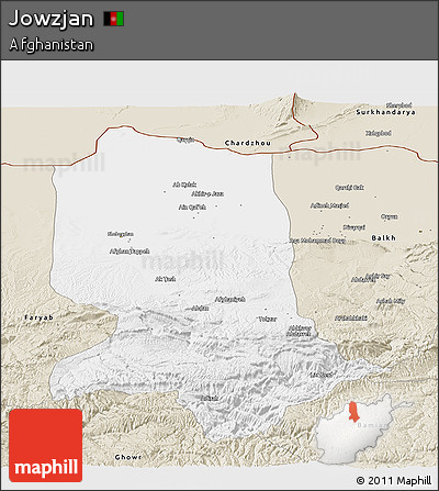 Classic Style Panoramic Map of Jowzjan