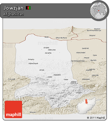 Classic Style Panoramic Map of Jowzjan