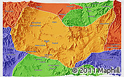 Political 3D Map of Kabul