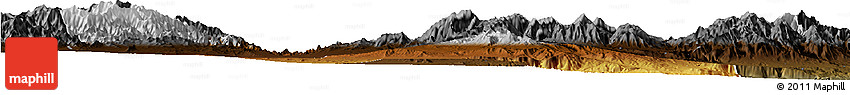 Physical Horizon Map of Kabul, darken