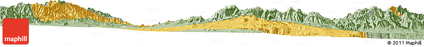 Savanna Style Horizon Map of Kabul