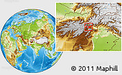 Physical Location Map of Kabul