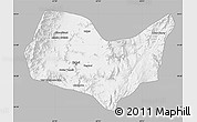 Gray Map of Kabul, single color outside