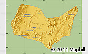 Savanna Style Map of Kabul, single color outside