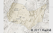 Shaded Relief Map of Kabul, lighten