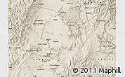 Shaded Relief Map of Kabul