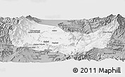 Gray Panoramic Map of Kabul