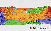 Political Panoramic Map of Kabul