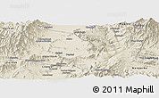 Shaded Relief Panoramic Map of Kabul