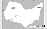Gray Simple Map of Kabul, single color outside