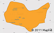 Political Simple Map of Kabul, cropped outside