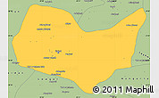 Savanna Style Simple Map of Kabul