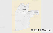 Classic Style 3D Map of Kandahar, single color outside