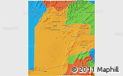 Political 3D Map of Kandahar