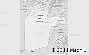 Silver Style 3D Map of Kandahar