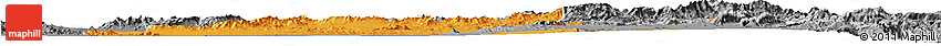 Political Horizon Map of Kandahar, desaturated