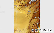 Physical Map of Kandahar