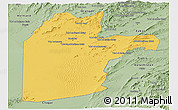 Savanna Style Panoramic Map of Kandahar