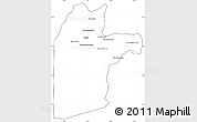 Blank Simple Map of Kandahar, cropped outside