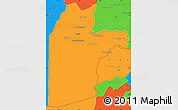 Political Simple Map of Kandahar