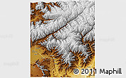 Physical 3D Map of Kapisa