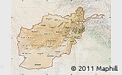 Satellite Map of Afghanistan, lighten