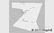 Gray 3D Map of Nimruz, single color outside
