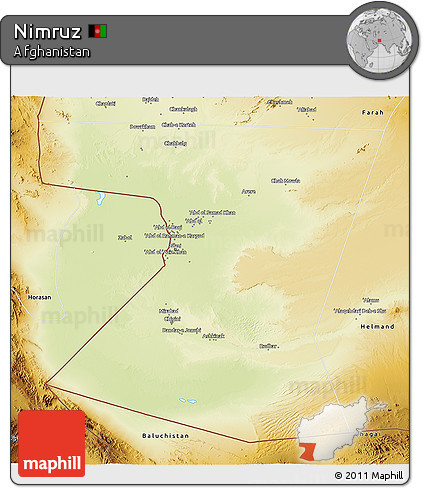 Physical 3D Map of Nimruz