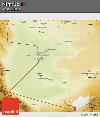 Physical 3D Map of Nimruz