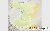 Physical 3D Map of Nimruz, lighten, semi-desaturated