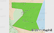 Political 3D Map of Nimruz, lighten