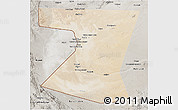 Satellite 3D Map of Nimruz, semi-desaturated