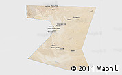 Satellite 3D Map of Nimruz, single color outside