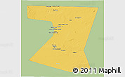 Savanna Style 3D Map of Nimruz, single color outside