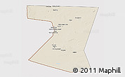 Shaded Relief 3D Map of Nimruz, cropped outside