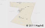 Shaded Relief 3D Map of Nimruz, single color outside