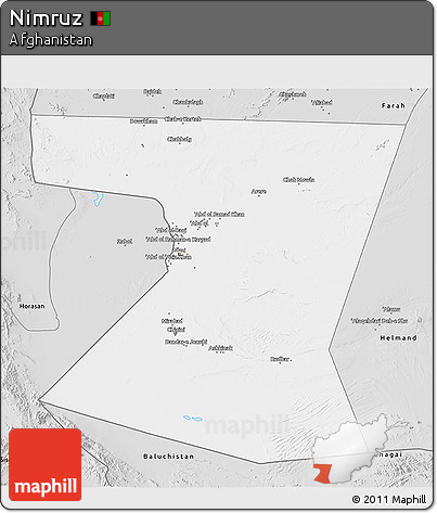 Silver Style 3D Map of Nimruz