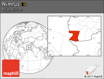 Blank Location Map of Nimruz