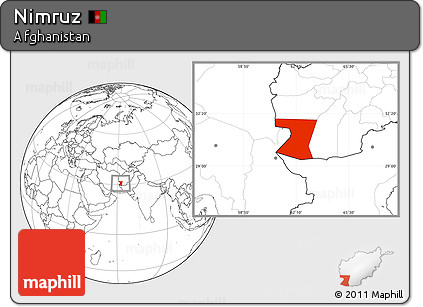 Blank Location Map of Nimruz