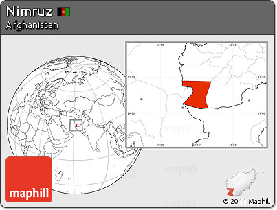 Blank Location Map of Nimruz