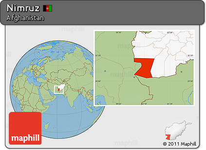 Savanna Style Location Map of Nimruz, highlighted country