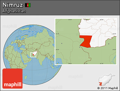 Savanna Style Location Map of Nimruz, highlighted country