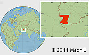 Savanna Style Location Map of Nimruz
